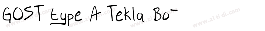 GOST type A Tekla Bo字体转换